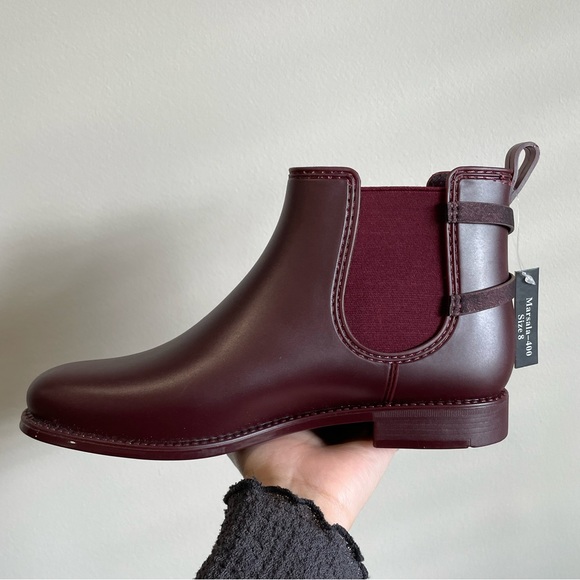 SOLD Burgundy Rain Boots by Henry Ferrera - Picture 12 of 16